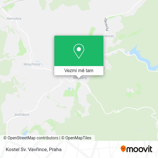 Kostel Sv. Vavřince mapa