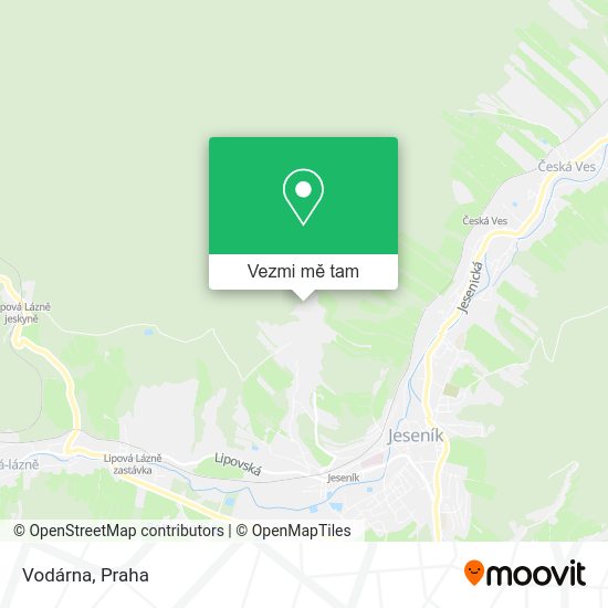 Vodárna mapa