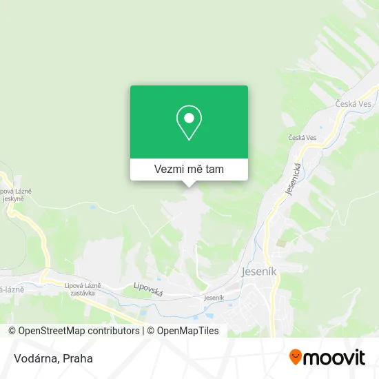 Vodárna mapa