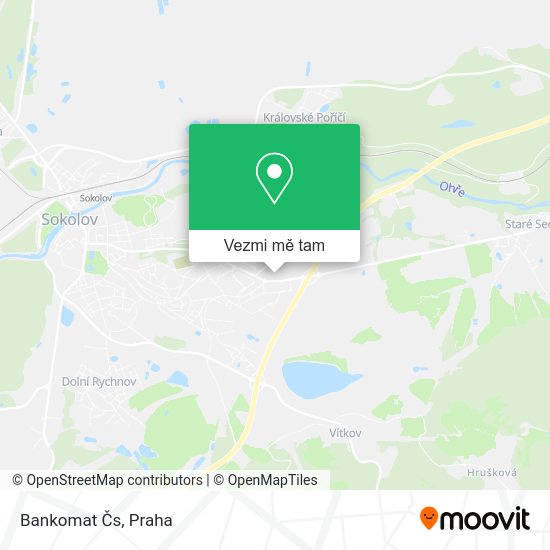 Bankomat Čs mapa