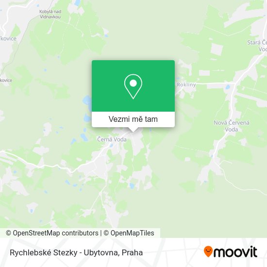 Rychlebské Stezky - Ubytovna mapa