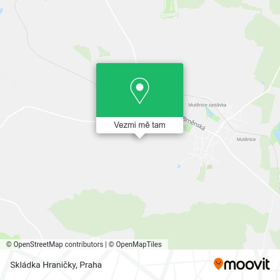 Skládka Hraničky mapa