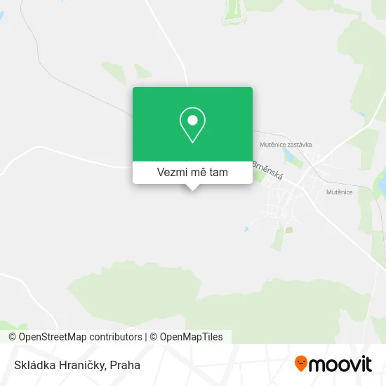 Skládka Hraničky mapa