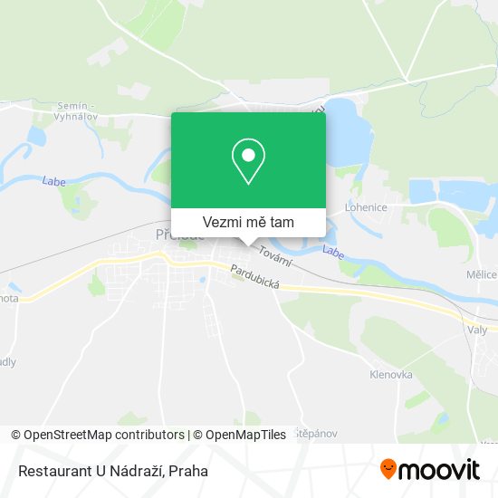 Restaurant U Nádraží mapa