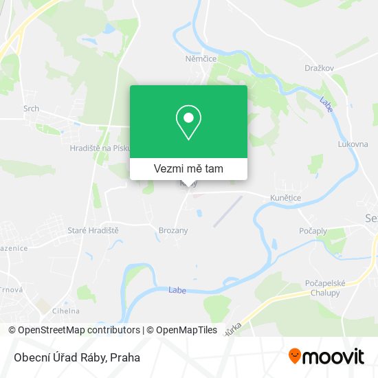 Obecní Úřad Ráby mapa