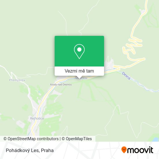 Pohádkový Les mapa
