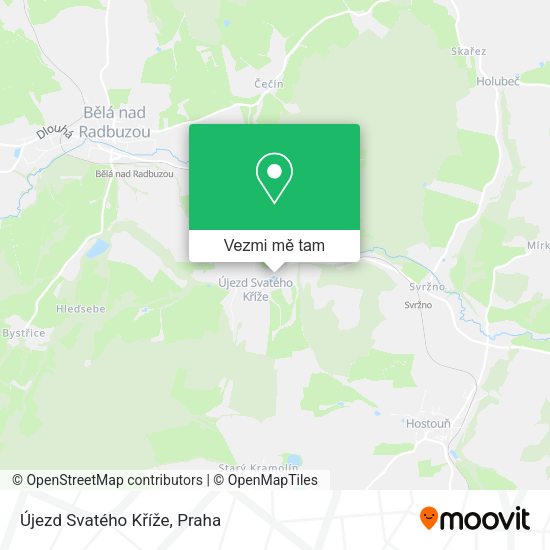 Újezd Svatého Kříže mapa
