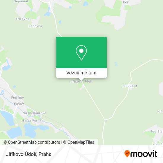 Jiříkovo Údolí mapa