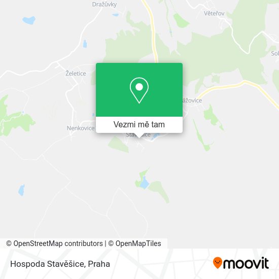 Hospoda Stavěšice mapa