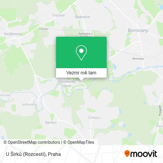 U Šírků (Rozcestí) mapa