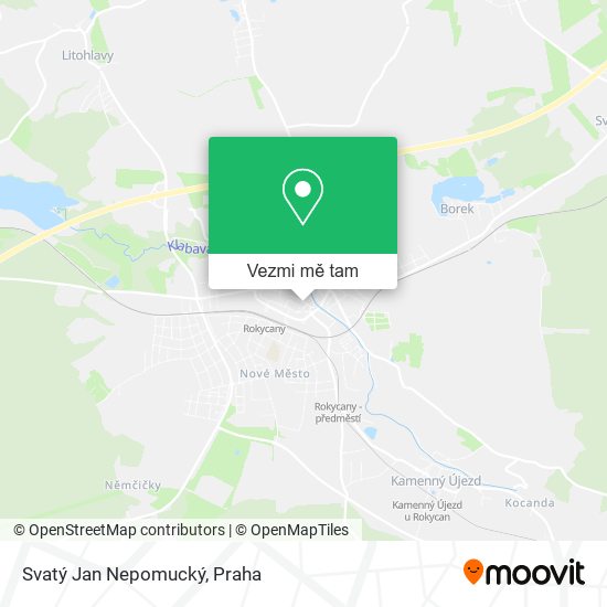 Svatý Jan Nepomucký mapa
