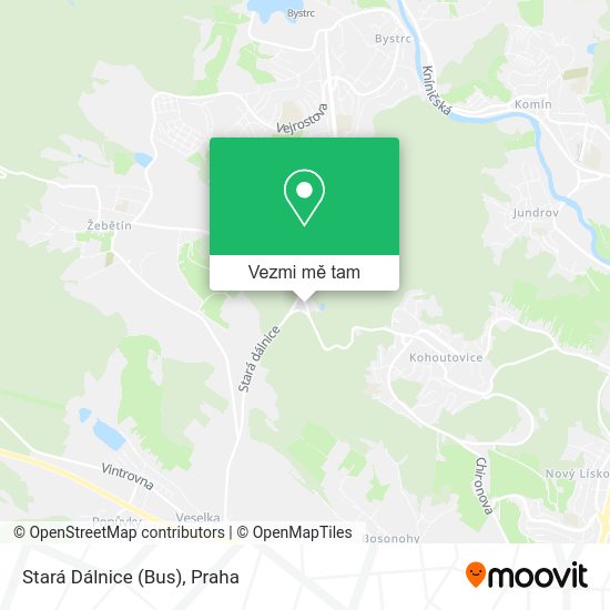 Stará Dálnice (Bus) mapa