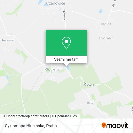 Cyklomapa Hlucinska mapa