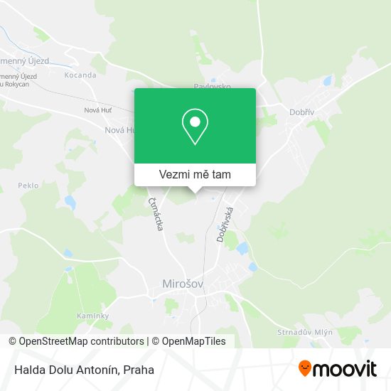 Halda Dolu Antonín mapa