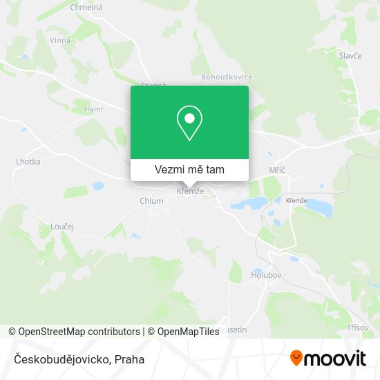 Českobudějovicko mapa