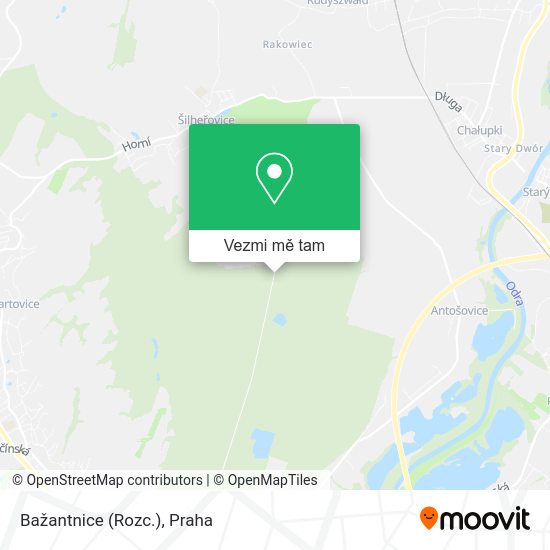 Bažantnice (Rozc.) mapa