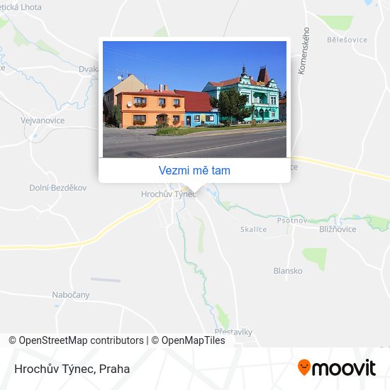 Hrochův Týnec mapa