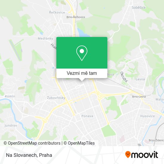 Na Slovanech mapa