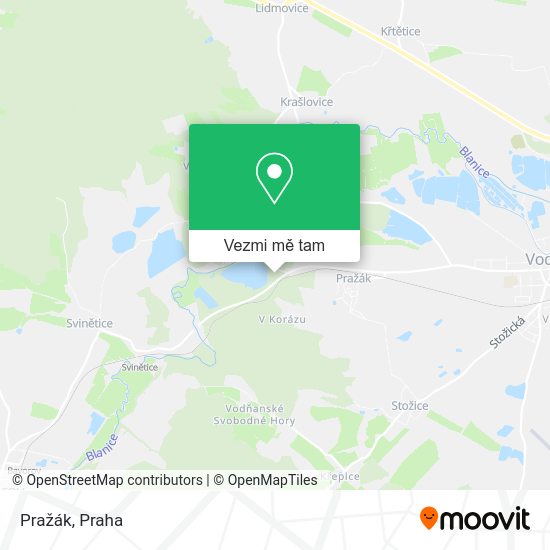 Pražák mapa