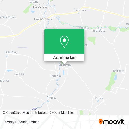 Svatý Florián mapa