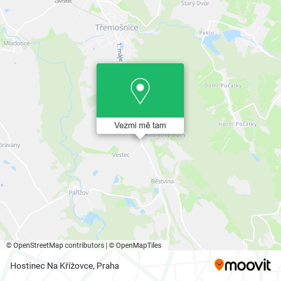 Hostinec Na Křížovce mapa