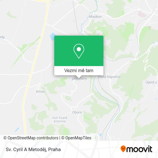 Sv. Cyril A Metoděj mapa