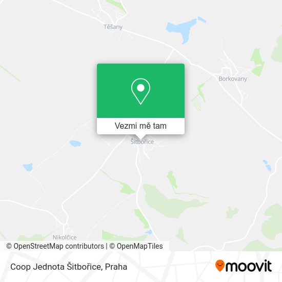 Coop Jednota Šitbořice mapa
