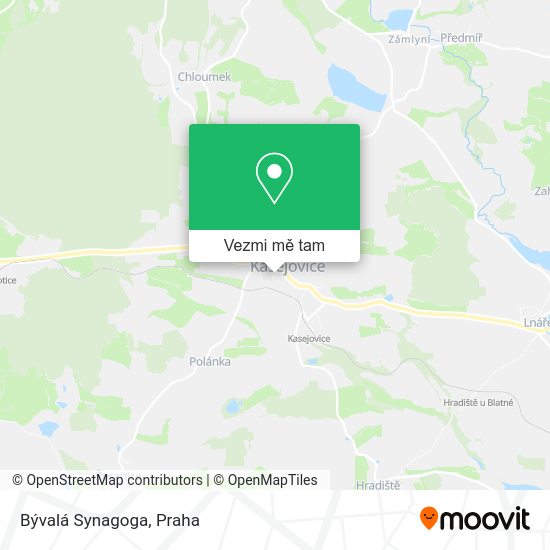 Bývalá Synagoga mapa