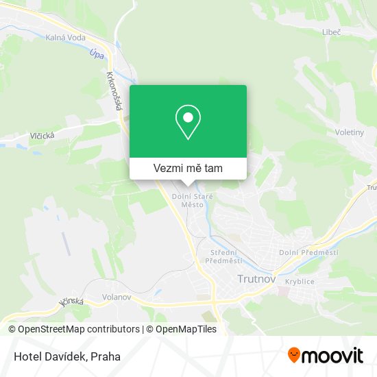 Hotel Davídek mapa