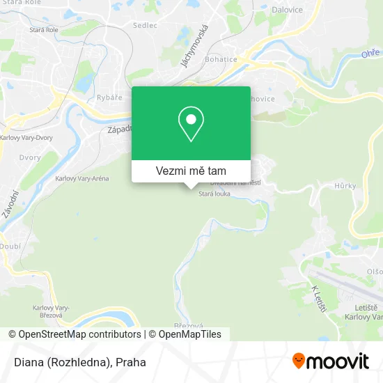 Diana (Rozhledna) mapa