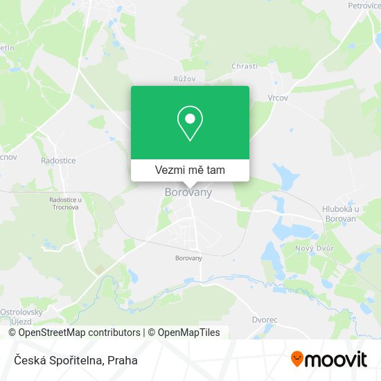 Česká Spořitelna mapa