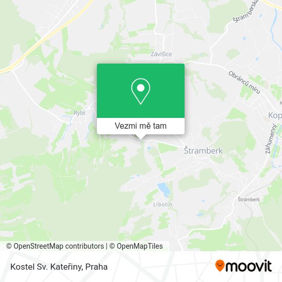 Kostel Sv. Kateřiny mapa