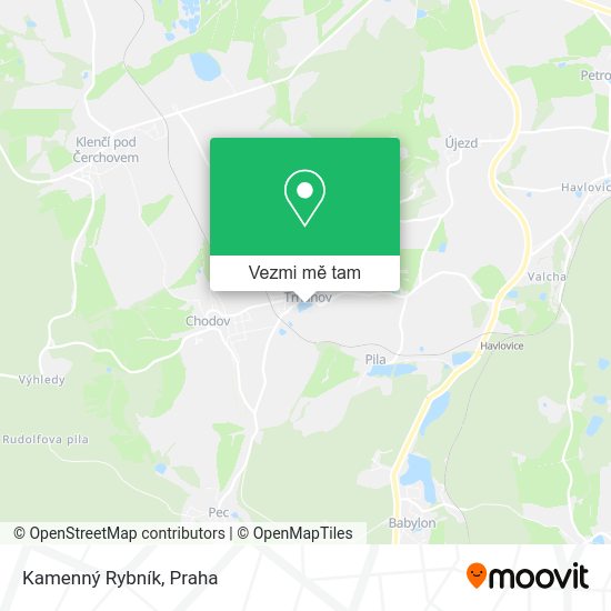 Kamenný Rybník mapa