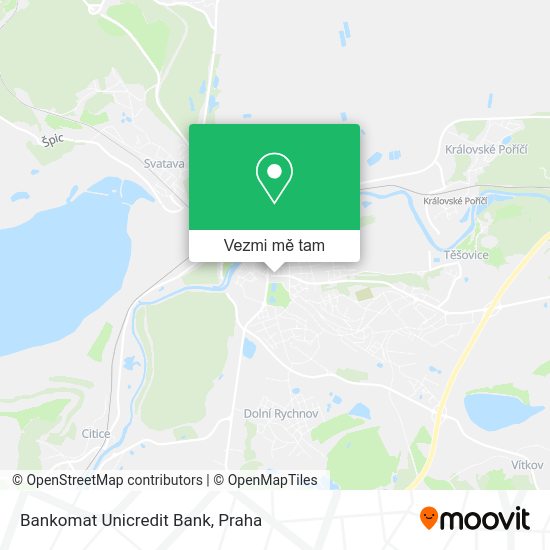 Bankomat Unicredit Bank mapa