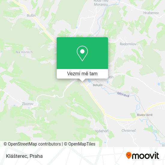 Klášterec mapa