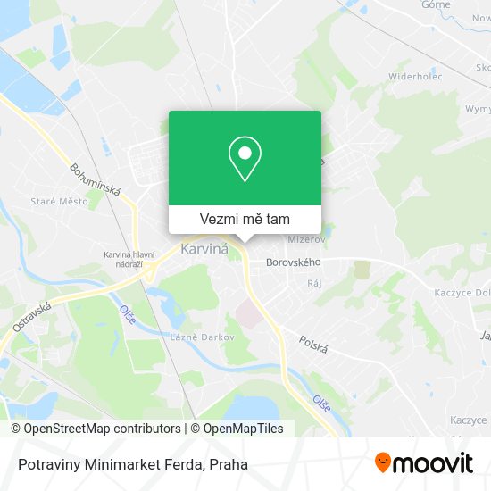 Potraviny Minimarket Ferda mapa