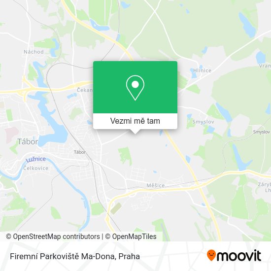Firemní Parkoviště Ma-Dona mapa