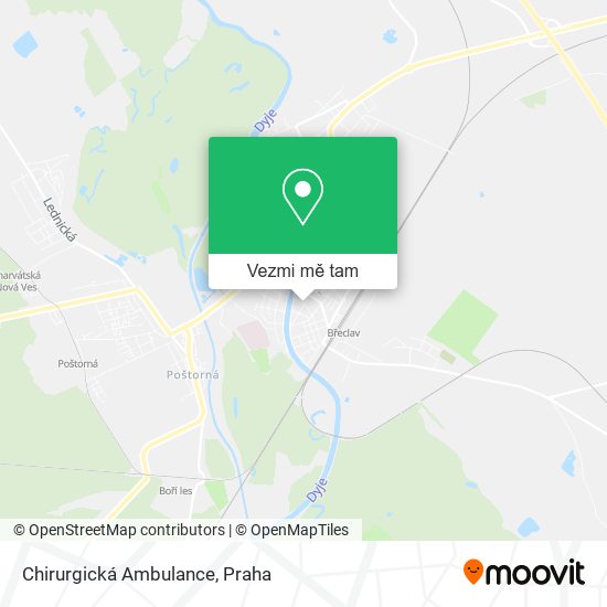 Chirurgická Ambulance mapa