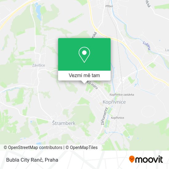Bubla City Ranč mapa