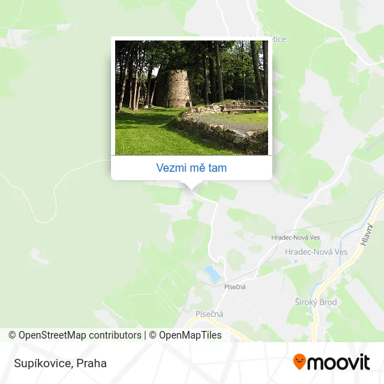 Supíkovice mapa