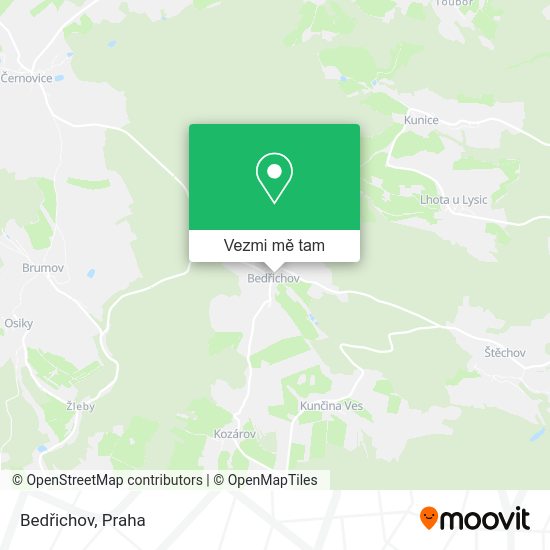 Bedřichov mapa