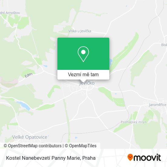 Kostel Nanebevzetí Panny Marie mapa