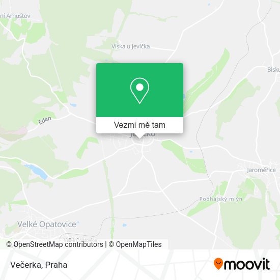Večerka mapa