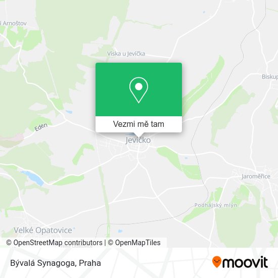 Bývalá Synagoga mapa