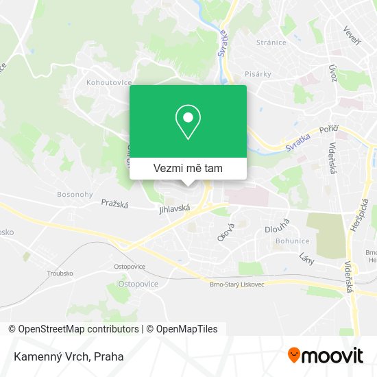 Kamenný Vrch mapa