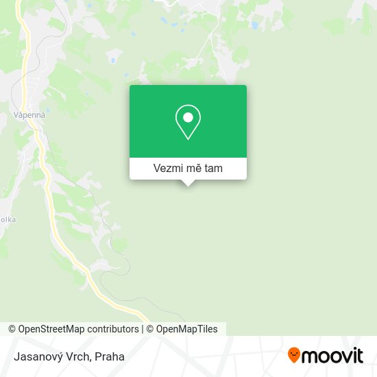 Jasanový Vrch mapa