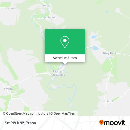 Smírčí Kříž mapa
