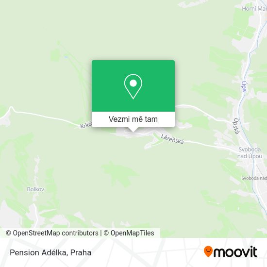 Pension Adélka mapa