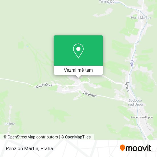 Penzion Martin mapa