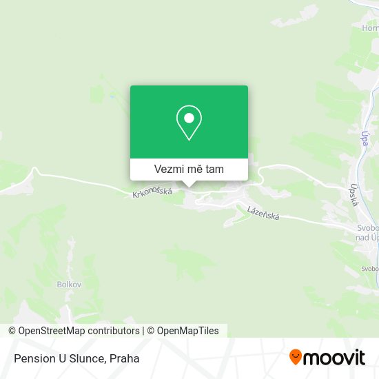 Pension U Slunce mapa